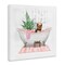Stupell Industries Chic Yorkie Dog in Bubble Bath Canvas Wall Art